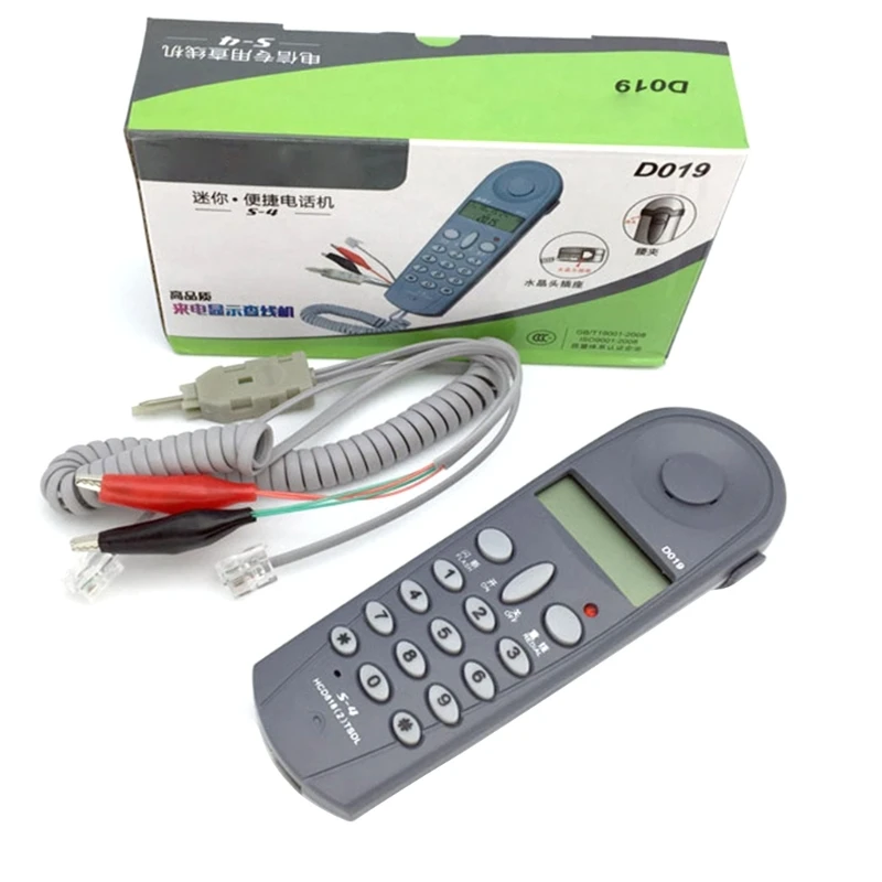 Schnur gebundenes Telefon Test telefon, d019 Festnetz telefon mit Anrufer-Display-Telefonen mit großer Taste für zu Hause, Büros Image