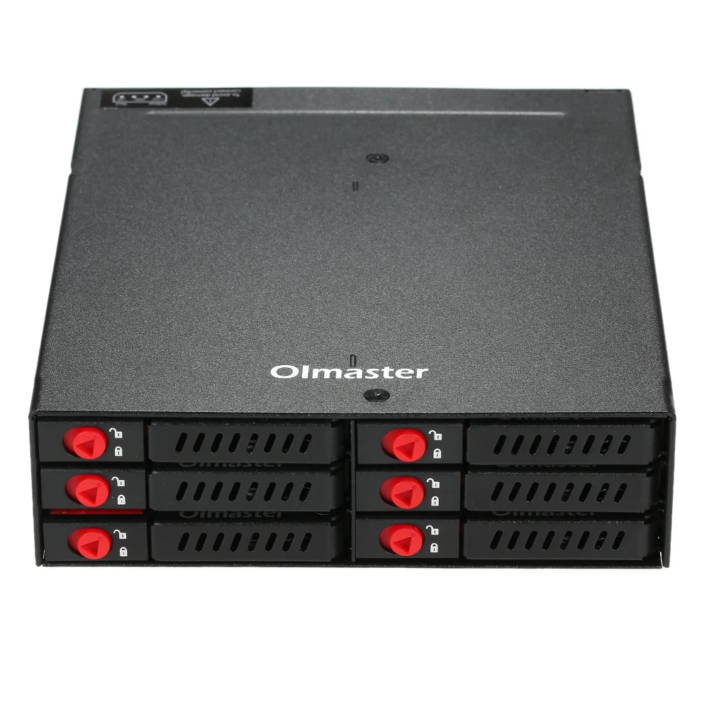 OImaster 6 Bays Mobile Backplane unterstützt 2,5'' SATA HDD SSD Festplatte mit Lüfterschließfach Hot-Swap 6 Gbit/s Übertragung Image