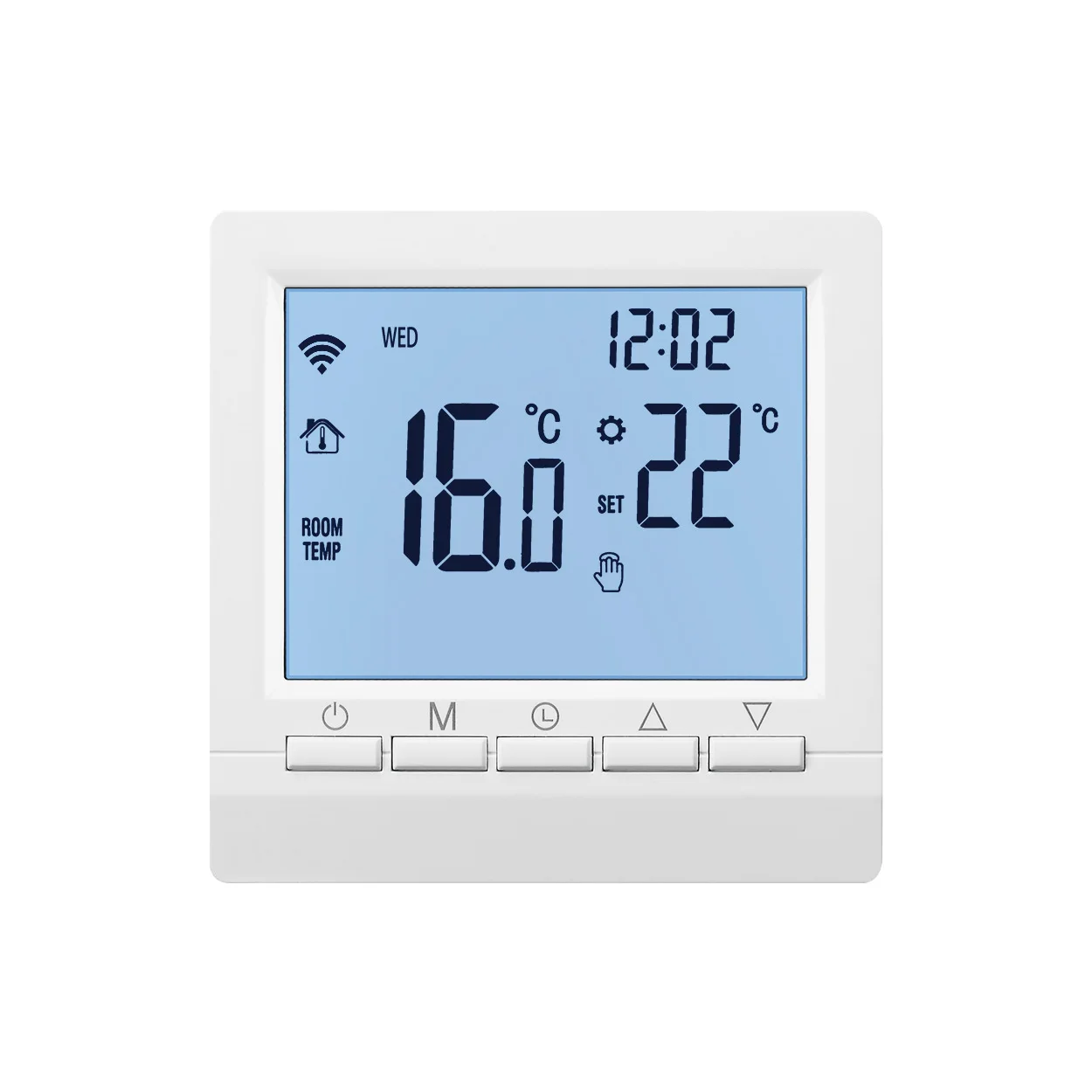 Digitaler Thermostat für Gaskessel, Raumbatterie, programmierbare Heizung, Temperaturregler, Kesselthermostat, Handwandhalterung Image