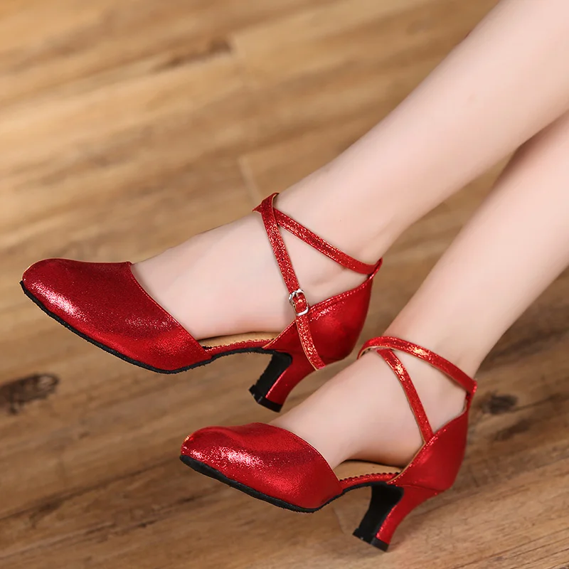Frauen Latin Dance Schuhe Standard Tanz Schuhe Damen Ballroom Dance Schuhe Weiche Laufsohle Tango Modern Dance Schuhe Frauen