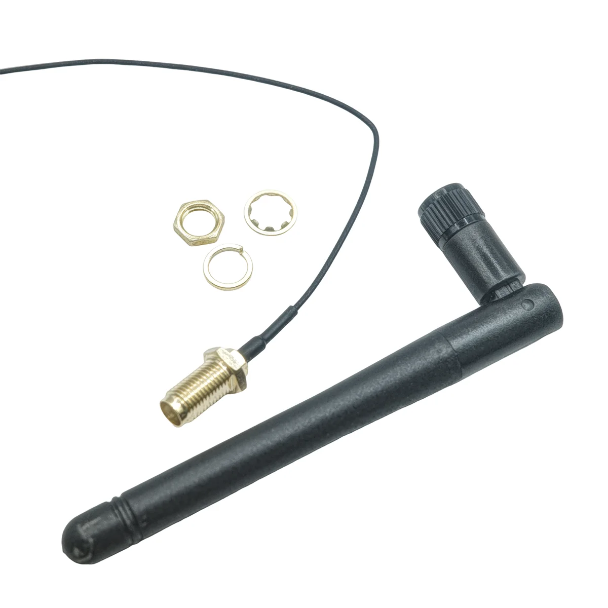 2,4GHz Faltbare Bluetooth ZigBee Antenne 3dBi mit U.FL I-P-E-X-1 zu SMA Anschluss 15cm für ESP8266 ESP32 WiFi-Modul Image