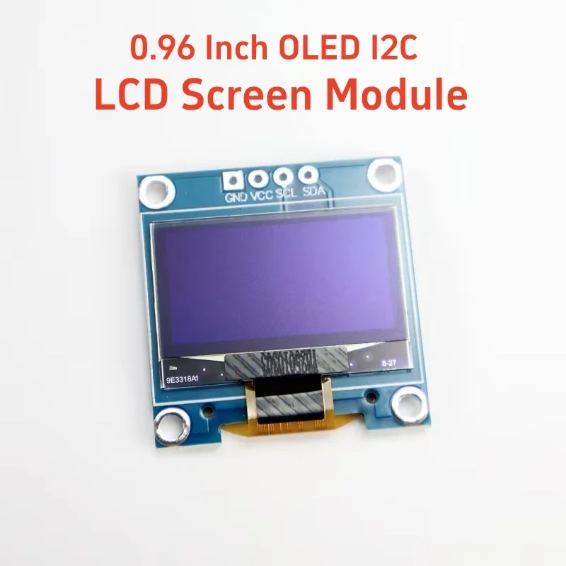 0,96 Zoll OLED-Display-Modul I2C IIC 128 x 64 SS - D - 1306 3,3 V-5 V Blau/Blau Gelb/Weiß für Arduino ESP32 ESP8266 Image
