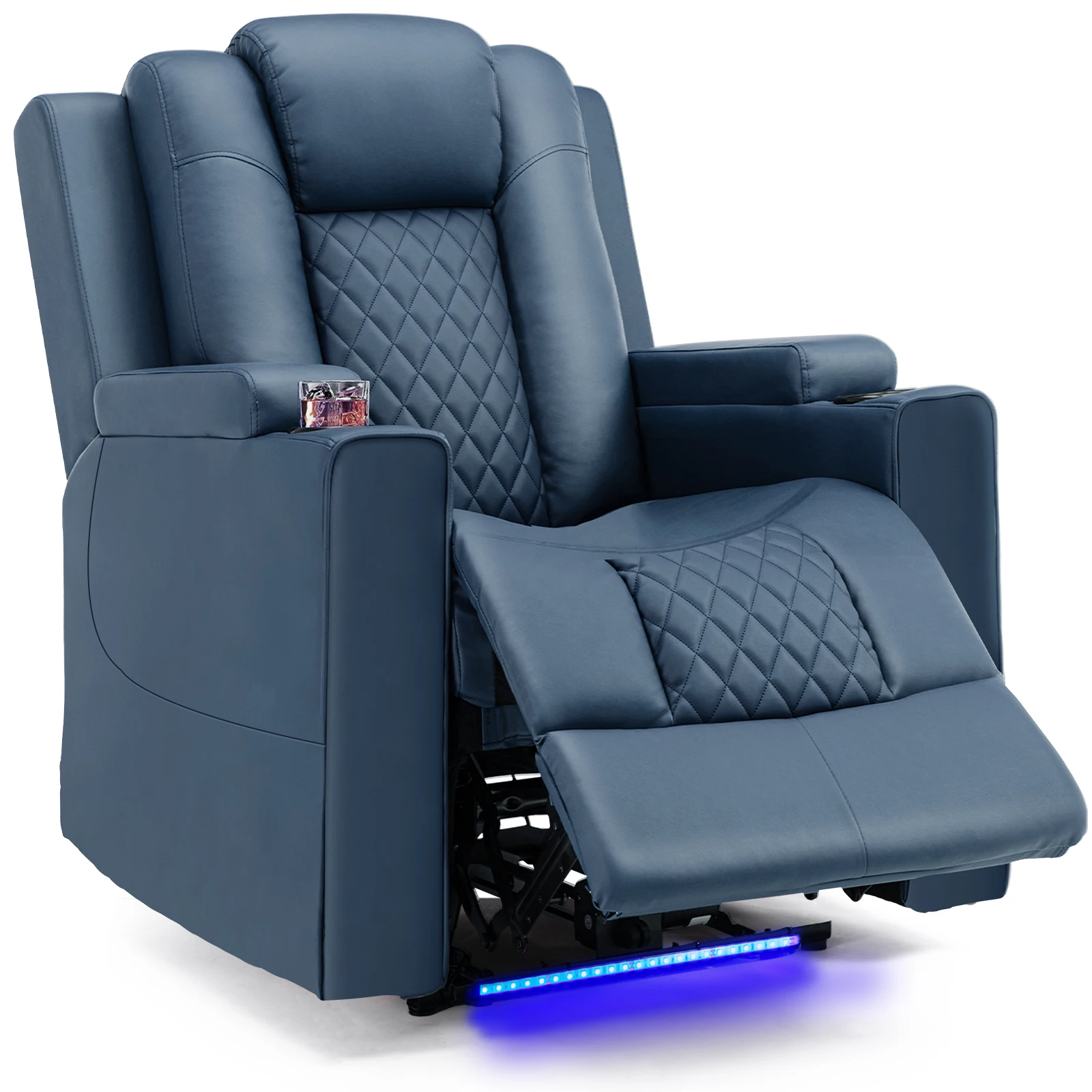 COMHOMA Fernsehsessel Relaxsessel mit Liegefunktion Relaxsessel & -liegen mit LED mit Massagefunktion Wohnzimmer Schlafzimme