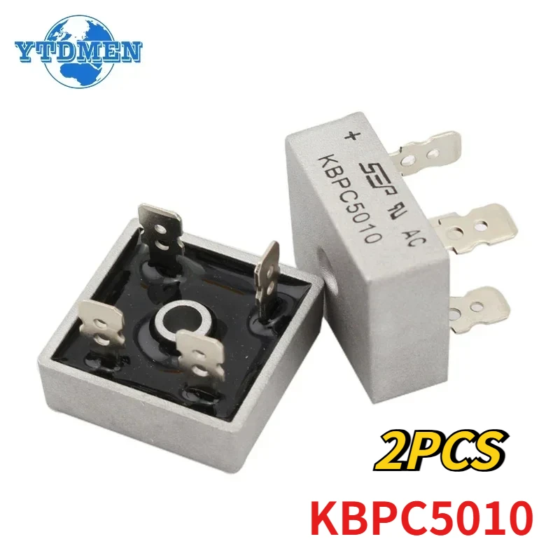 2PCS KBPC5010 Diodenbrückengleichrichter Dioden 50A 1000V Elektronische Komponenten Image