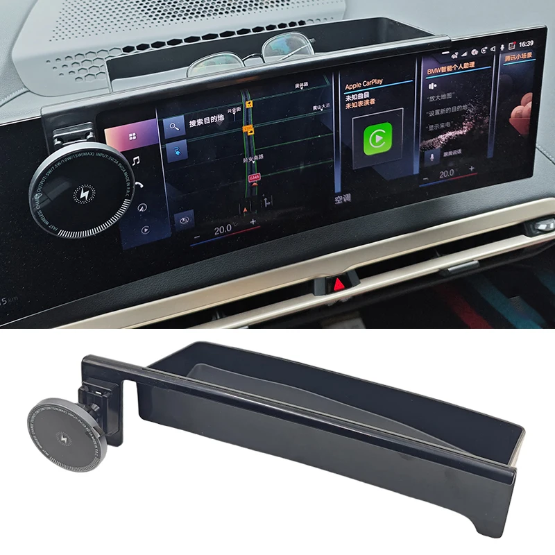 Für BMW 3 4 Serie I3 I4 2023 2024 2025 G20 G22 G23 15W Drahtlose Ladegerät Magnetische ständer Telefon Halter Auto Zubehör Trim Image
