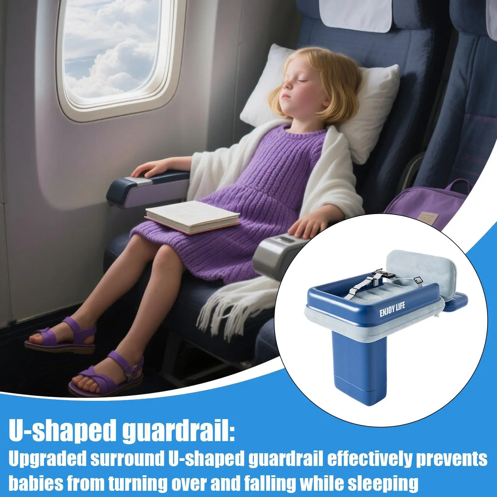 Kleinkind Flugzeug Bett Kinder Aufblasbare Reise Bett Klapp Tragbare Kleinkind Luftmatratze Für Kindertagesstätte Flug Flugzeug Reisen Image