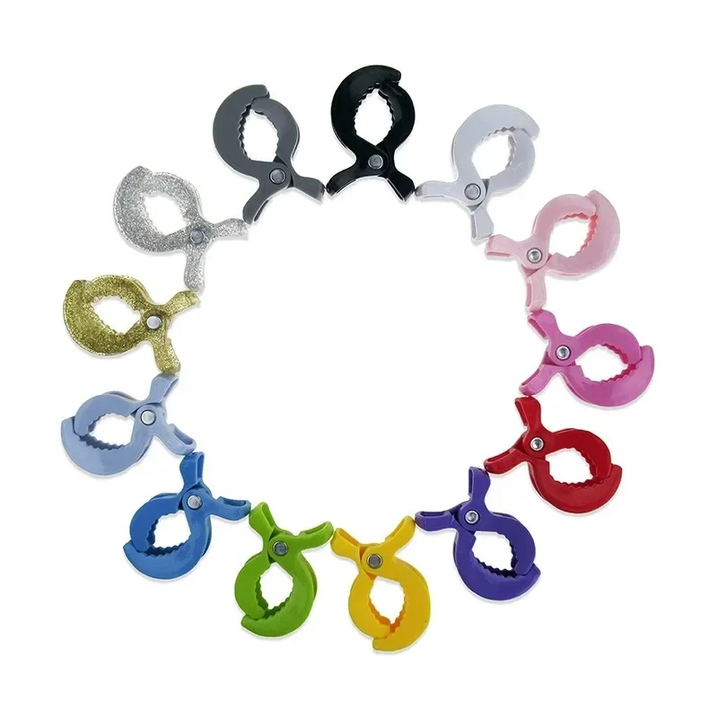 1-4Pcs Baby Kinderwagen Klemme Alligator Clip Kinderwagen Peg Tragbare Kinderwagen Haken Baby Auto Sitz Clips Kleinkind Baby kinderwagen Zubehör Image