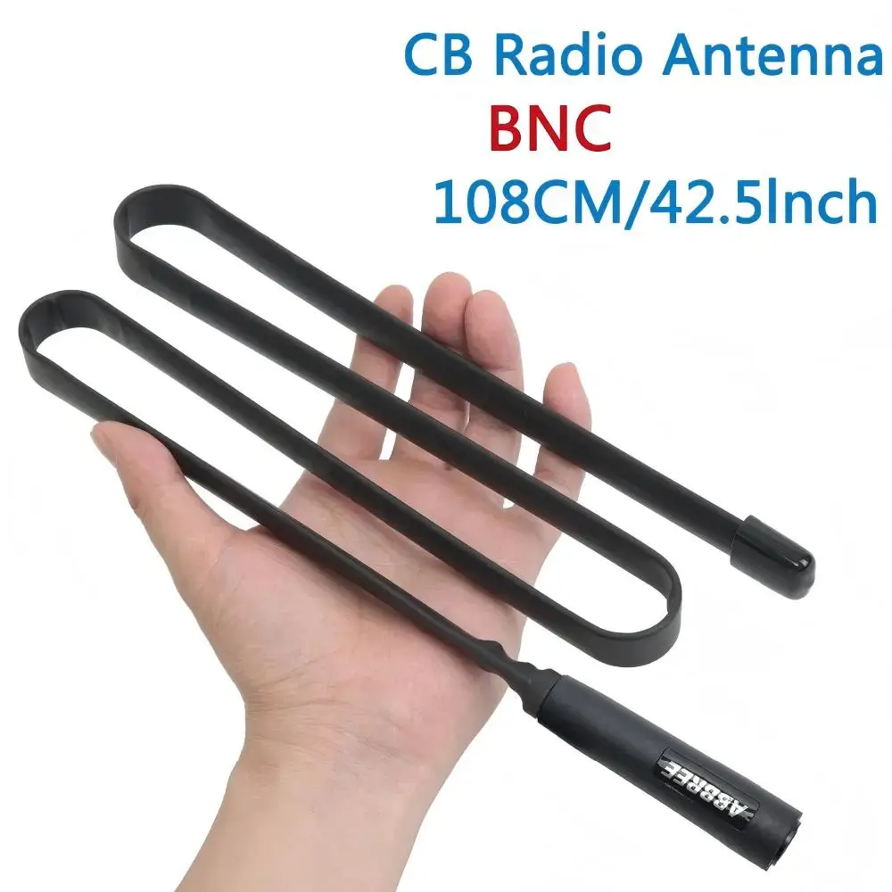 ABBREE Taktische Antenne 48/72/108CM CB Tragbares Funkgerät mit BNC-Anschluss für Cobra Midland Uniden Anytone CB-Funkgeräte Image
