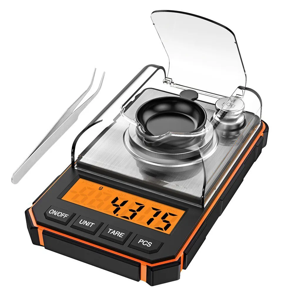 1pc 0,001g profession elle Schmuck waage 50g elektronische Anzeige Präzision Mini-Tasche digitale Milligramm waage Image