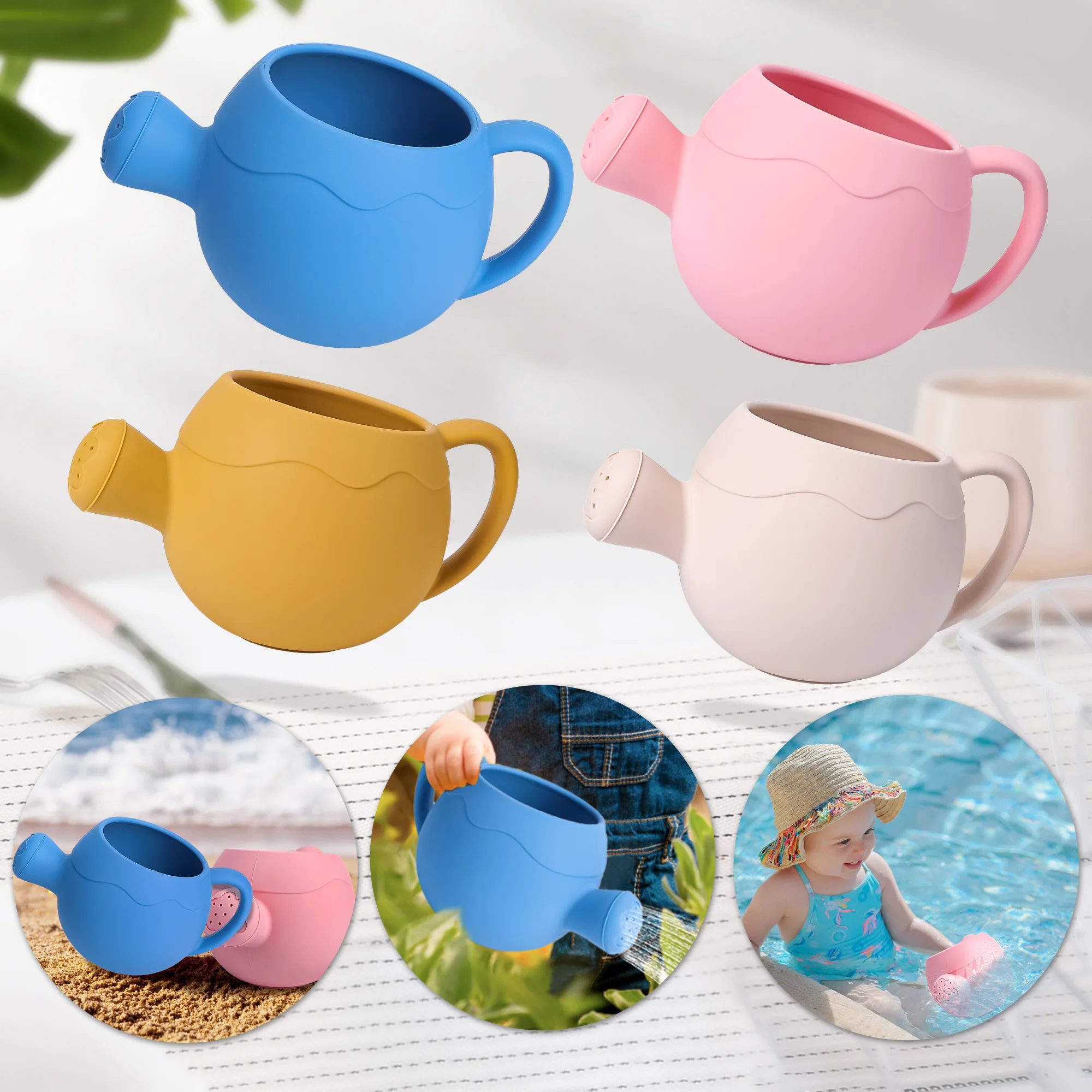 TYRY.HU Outdoor Strand Gießkanne Silikon Baby Spielzeug für Garten BPA frei Silikon Weiches Material Kinder Spielen Draußen