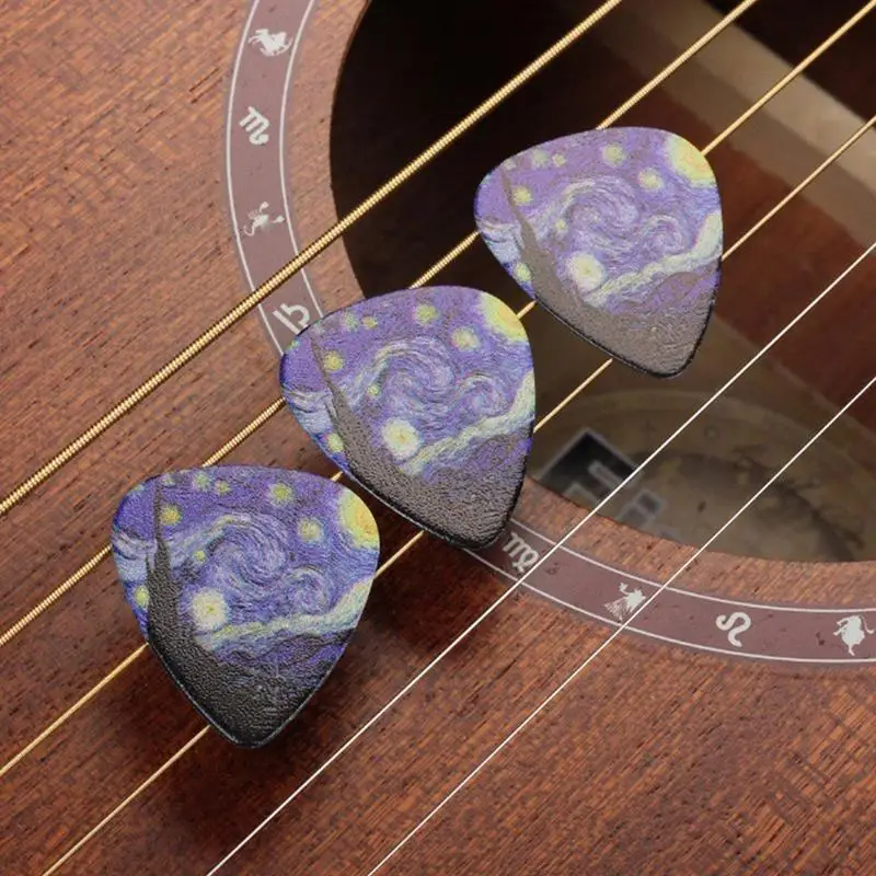 3 stücke Gitarren picks Mediator Dicke 0,46 0,71 0,96mm Universal Gitarren Pick für alle Gitarren E-Gitarre Bass Ukulele