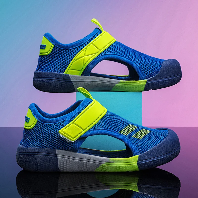 Kleinkind Baby Sommerschuhe Atmungsaktive Anti-Rutsch-Walking-Sneaker für Kinder Jungen Lässige Wanderschuhe Größe 23-36