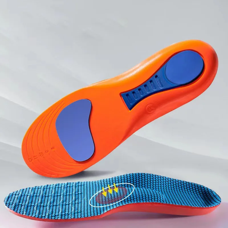 Orthopädische Sportelastizität Einlegesohlen für Schuhe Sohle Unisex Technologie Stoßdämpfung Atmungsaktive Laufeinlagen Image