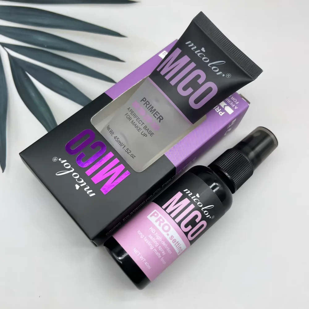 Make-up-Set mit Make-up-Grundierung + Fixierspray, Halt-Make-up mit unsichtbarer Porenfarbwiedergabe, für die Basis-Make-up und Make-up-Finish Image