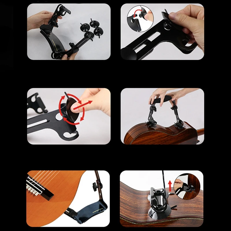 A56XQ Koyunbaba Klassische Gitarre Unterstützung Gitarre Desktop Neck Rest Unterstützung Fuß Hocker für Folk Klassische Gitarren Zubehör Image