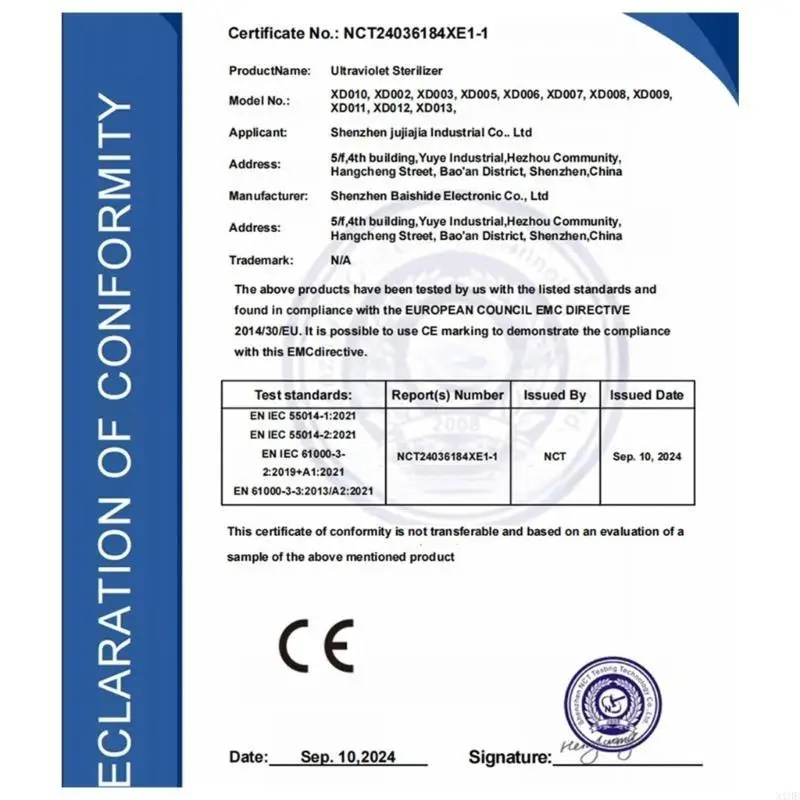 Tragbarer Schnuller-Sterilisator, UVC-Licht-Reinigungsbox, praktisches Aufladen Image