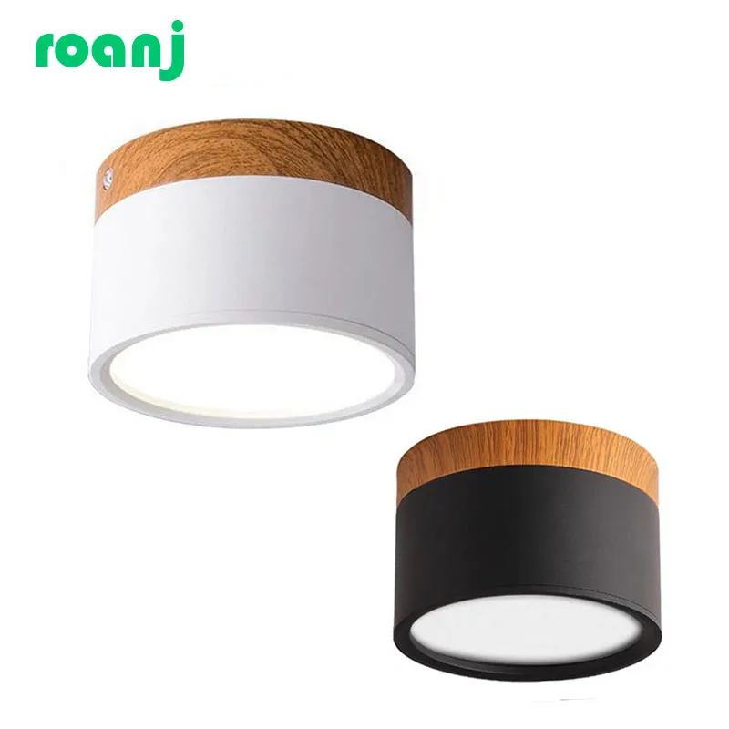 LED-Downlight Dimmbar 5W 7W 9W 12W 15W LED Aufputz-Deckenstrahler Nordisches Spotlicht für Innenbereich, Flur, Wohnzimmer