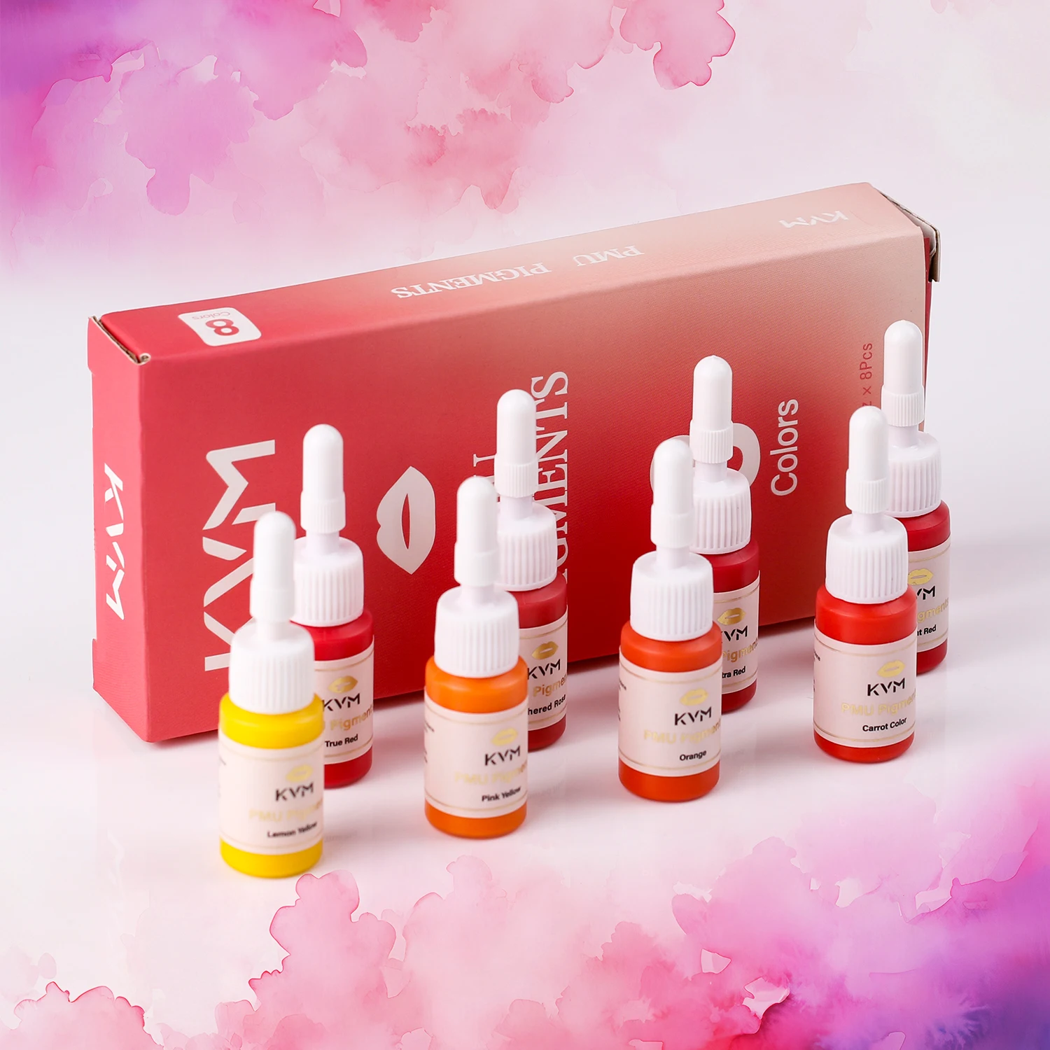 8 stücke 5ML Tattoo Pigmente Make-Up Tattoo Lippen Pigmente Semi Permanent Tattoo Pigmente Schönheit Kunst Frauen Verwenden Tattoo Tinte liefert Image