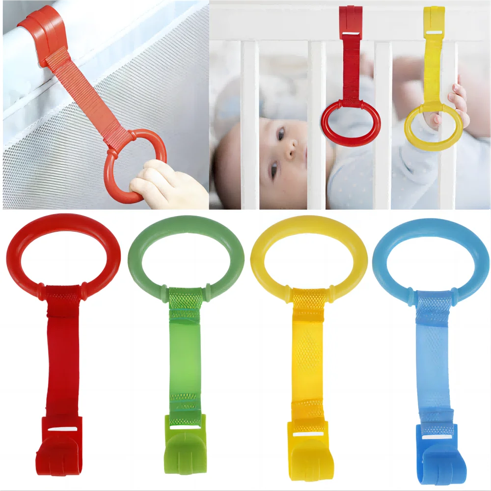 Babybett Pull Up Ringe Baby Walking Übungen Assistent Kinder bett Hänge ringe Babybett Stand Up Ringe für Laufs tall Spiel Fitness studio Image