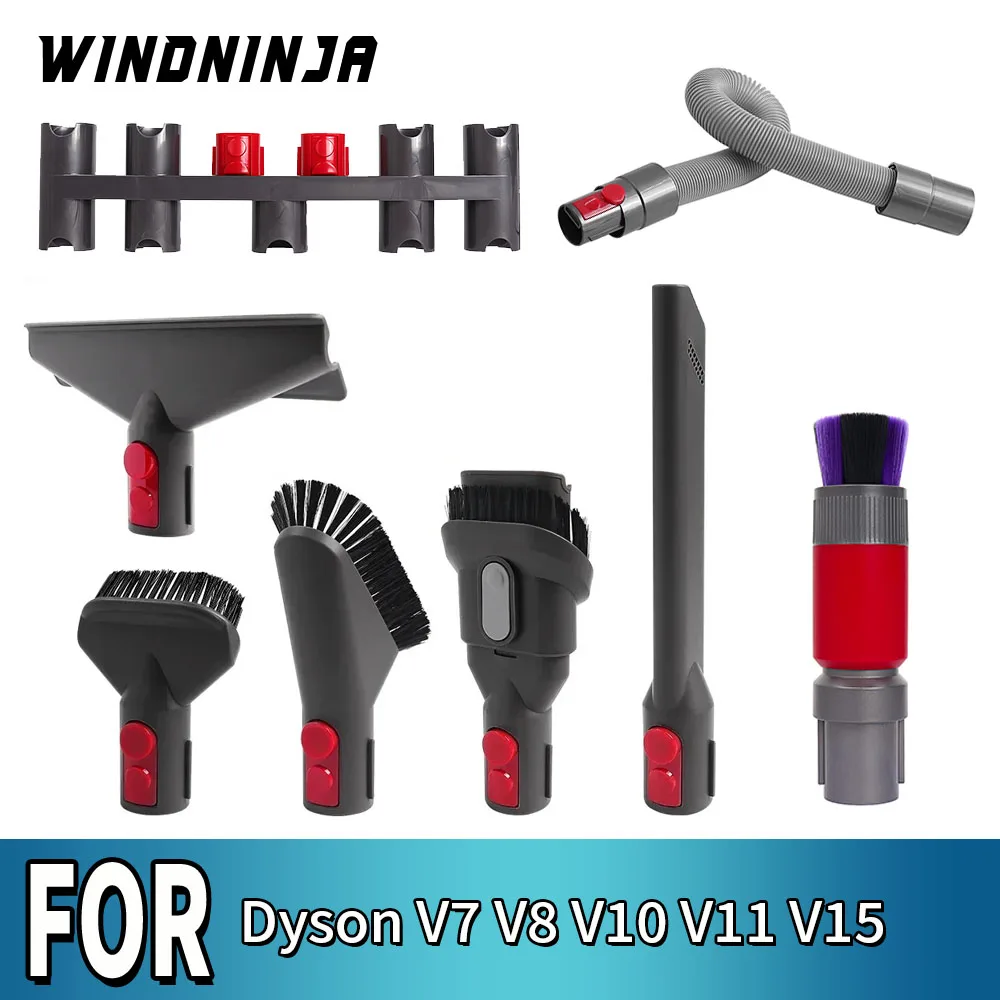 Für Dyson V7 V8 V10 V11 V15 Staubsauger Flache Saugdüse Kopf Verlängerung Rohr Saugkopf Anzug Zubehör Ersatzteile Image