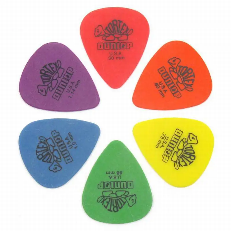 10 stücke Dunlop Gitarre Picks E-Gitarre Teile Picks Zubehör 6 Arten Dicke Picks Akustik gitarre Image