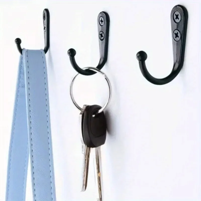 10 Stück Vintage Wandmontage Einzelzinkenhaken Retro Mini Bronze Kleiderbügel für Kleidung Schlüssel Hut Handtuch Robe - Badezimmer Dekor Image