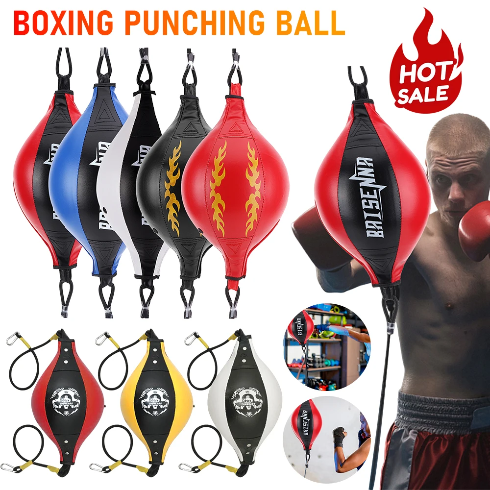 Boxen Punch ing Ball Training Reaktion Geschwindigkeit Bälle Pu Leder Double End Boxsack Speedball Gym Fitness Sportgeräte Image