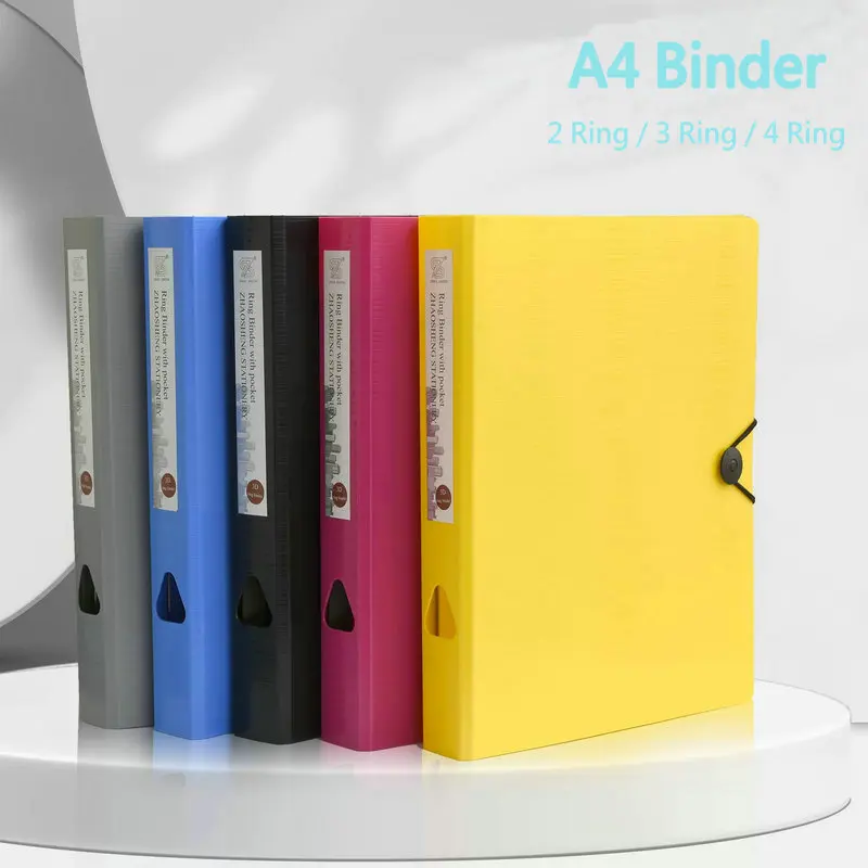 Bürobedarf 2/3/4-Ringbuch A4-Ordner für Dokumente Papierdatei-Organizer A4-Ordner Image