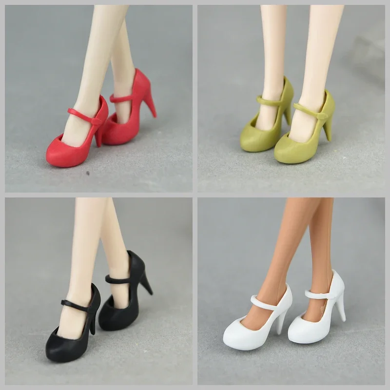 30 cm Puppenschuhe / weiß grün rot rosa schwarz High Heel Schuhe für 1/6 Blythe Xinyi BJD BB Licca Puppe / Puppenzubehör
