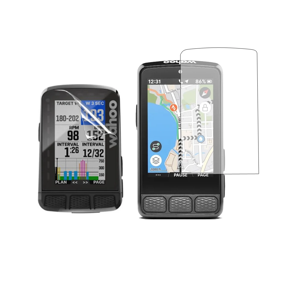 3 stücke PET Weiche Schutz Film Screen Protector Abdeckung Für Wahoo Elemnt Roam 3/2 Bolzen V3/V2 ACE Fahrrad GPS Computer Zubehör Image