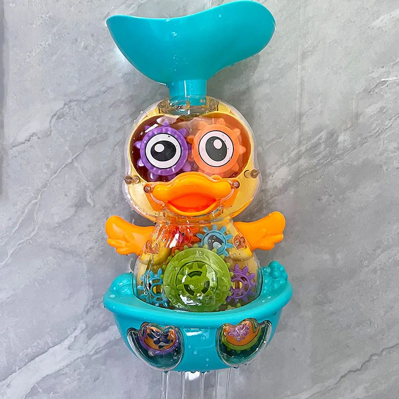 Baby Bad Spielzeug Für Kinder Wasser Spray Ente Sucker Dusche Schwimmbad Wasser Spielzeug Dusche Bad Spielzeug für Baby Kleinkinder Badewanne Spielzeug