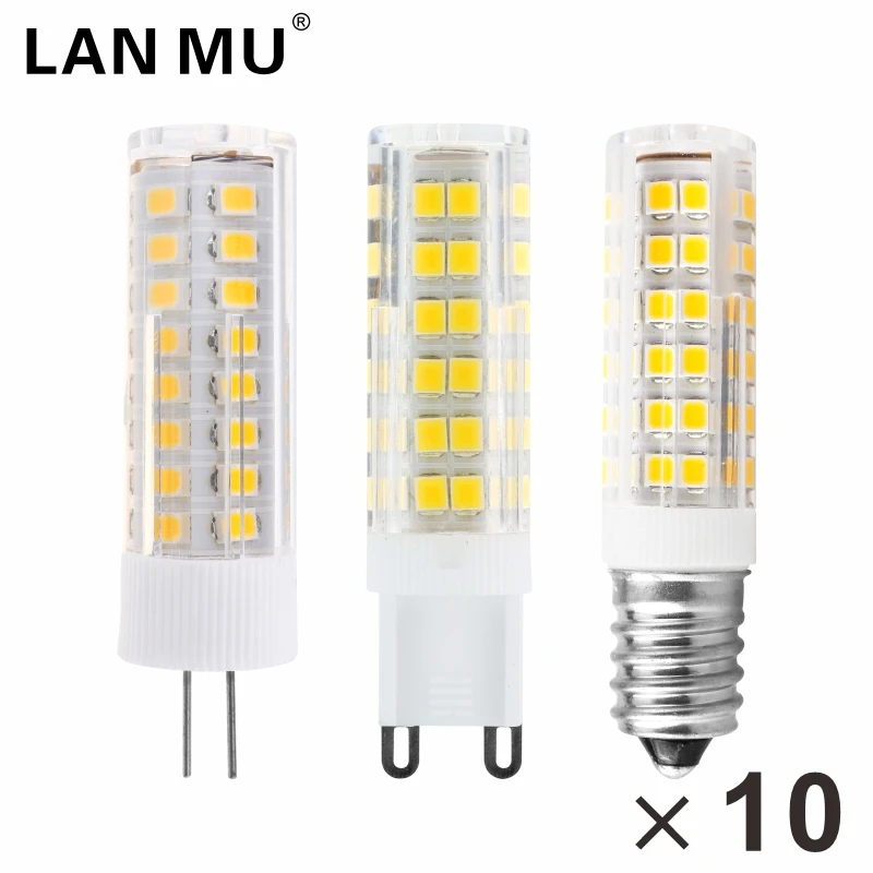 10 stücke G9 G4 Led-lampe Licht 3W 4W 5W 7W E14 LED Lampe AC220V LED mais Birne SMD2835 360 Strahl Winkel Ersetzen 30W 40W 60W Halogen Lampe