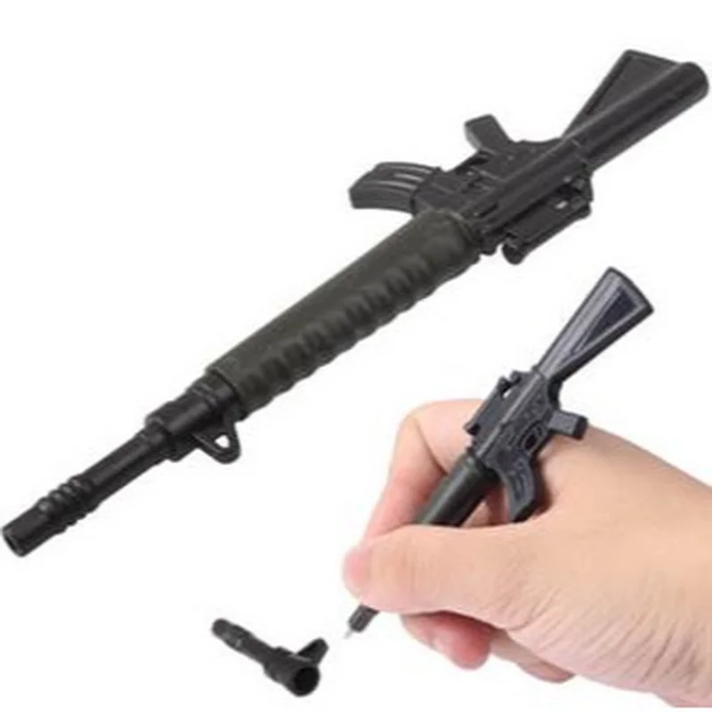 3-teilige niedliche, lustige Kawaii-Stifte, Canetas-Tintenroller, Schulbedarf, Papelaria, kreative Pistolenform, Gelstift, Schreibwaren Image