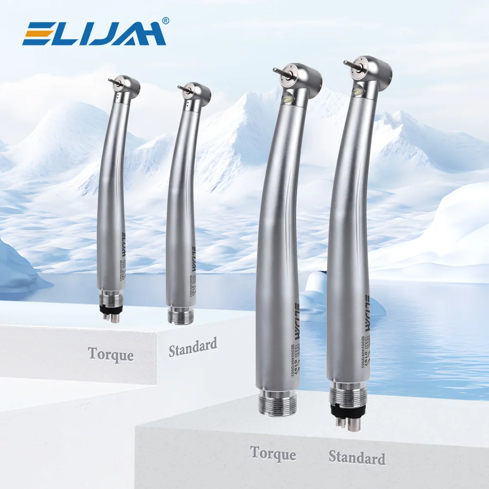 2/4 löcher Dental LED High Speed Handstück Push Button Air Turbine E-Generator Keramik Lager Einzel/Dreifach wasser Spray Werkzeuge Image