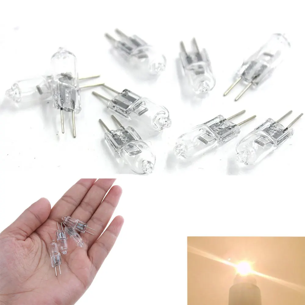10 Teile/los Top Qualität Halogen G4 Birne DC 12V Typ G4 Halogen Lampen Lichter 20W Klar Jede birne Mit Einem Innen Box Für Wohnkultur