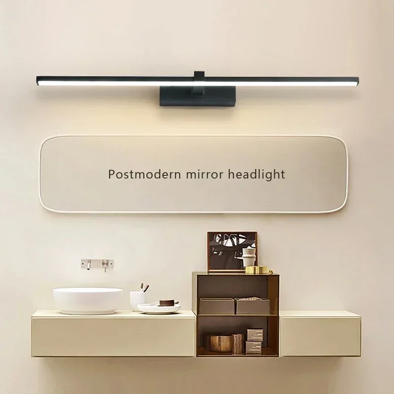 Moderne LED Wandleuchte Badezimmer Hardwares Wandleuchte Drei Farben Lichter Aluminium Led Badezimmer Bad Spiegel Linie Lampe Make-Up Licht