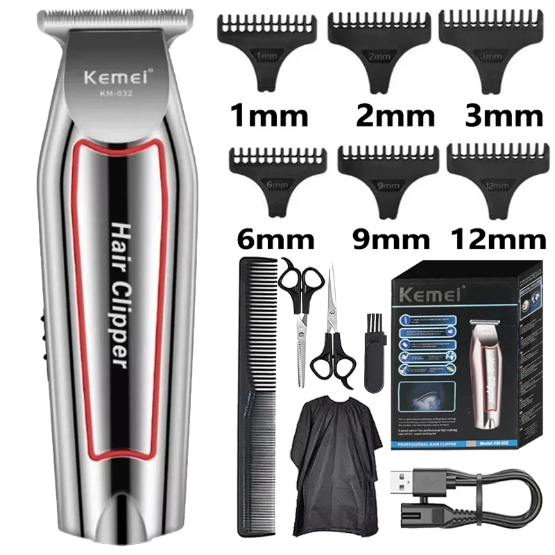 Kemei Professioneller Haarschneider, elektrischer Bartschneider für Männer, Haarschneidemaschine, Haarschneidemaschine, Haarschnitt-Pflegeset KM-032 Image