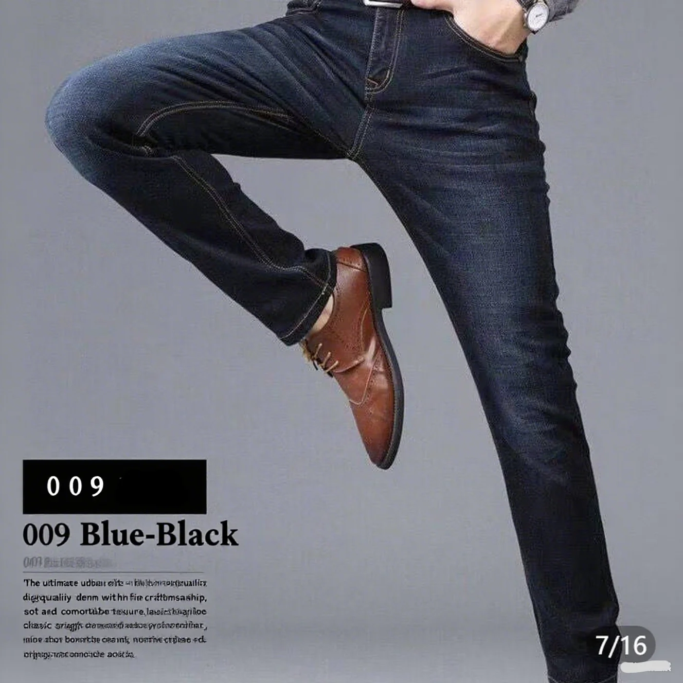2025 frühjahr Neue Herren Slim Fit Klassische Dünne Jeans Männlich Slim Fit Bleistift Denim Blau Casual Street Style Casual Herren Dünne Jeans Image