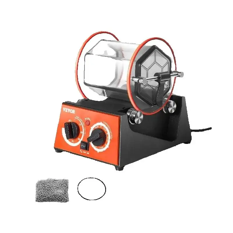 SucceBuy 3 kg 5 kg Rotary Tumbler Oberflächenpolierer Schmuck Trommel Poliermaschine Edelstein DIY Mini-Tumbler Finishing Tools Image
