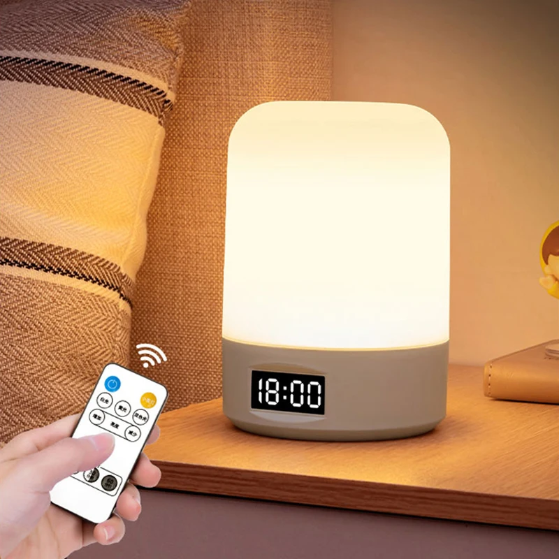 Led Nacht Lichter Nacht Dimmbare Lade Desktop Nacht Lampen Schlafzimmer Nacht Beleuchtung Dekoration Touch Led Lesen Tisch Lampe Image