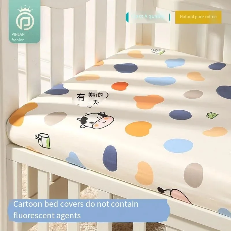Reine Baumwolle Baby Matratze Baby Bettlaken Bettdecke Kinder Baby Neugeborenen kinder Bett Abdeckung Für Neugeborene Stubenwagen Wiege blatt