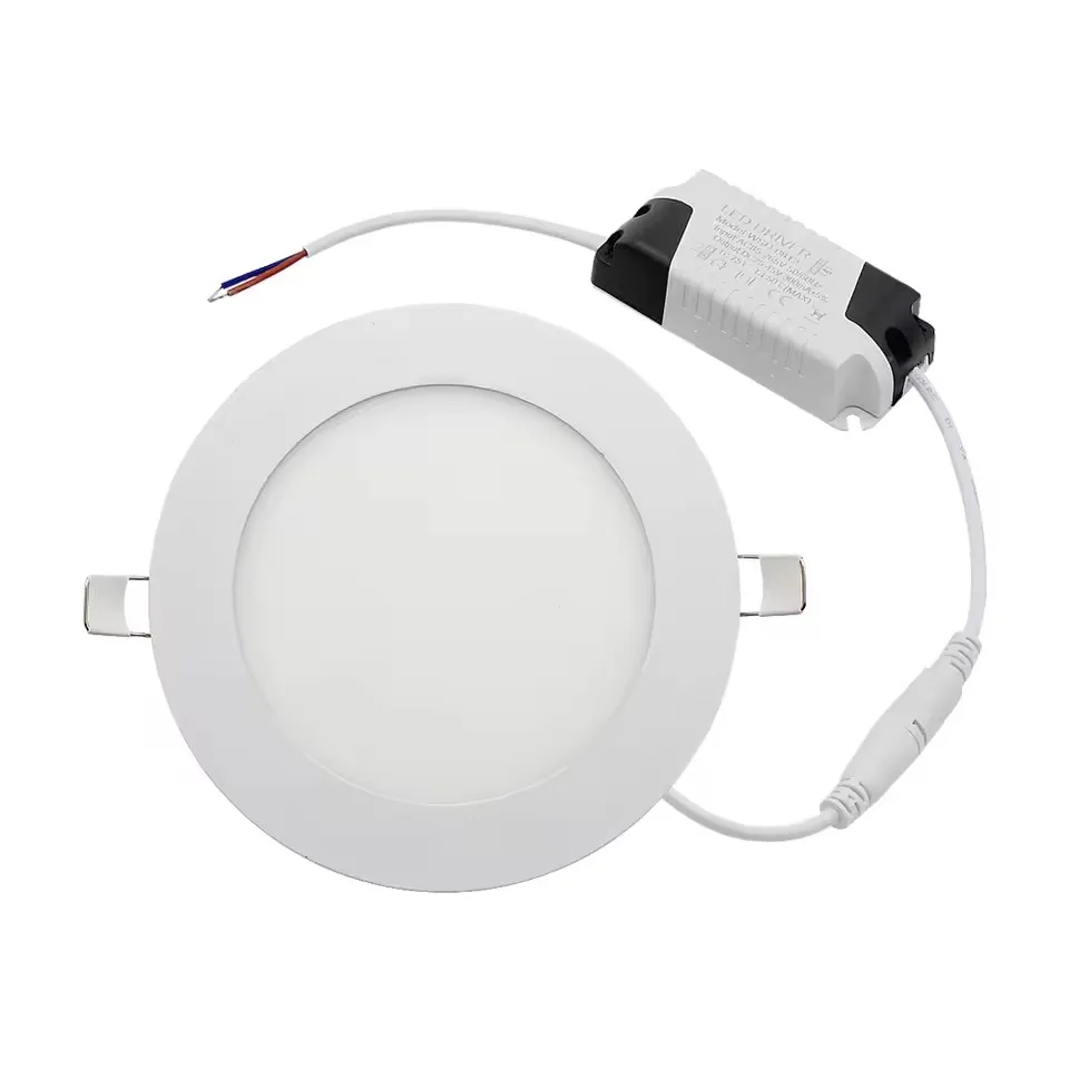 3W 4W 6W 9W 12W 15W 25W LED-Einbauleuchte/Runde LED-Panelleuchte + Treiber