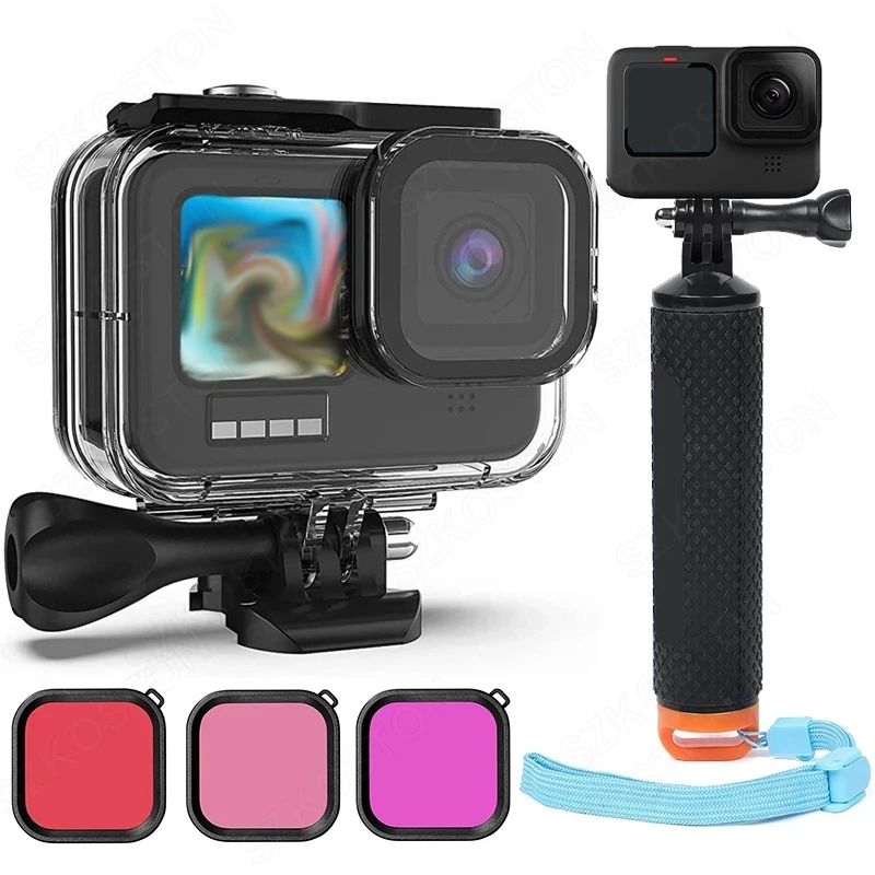 60M wasserdichtes Gehäuse für GoPro Hero 13 12 11 10 9 Unterwasser-Tauchgehäuseabdeckung für Go Pro Hero 9 10 11 12 13 Zubehör Image