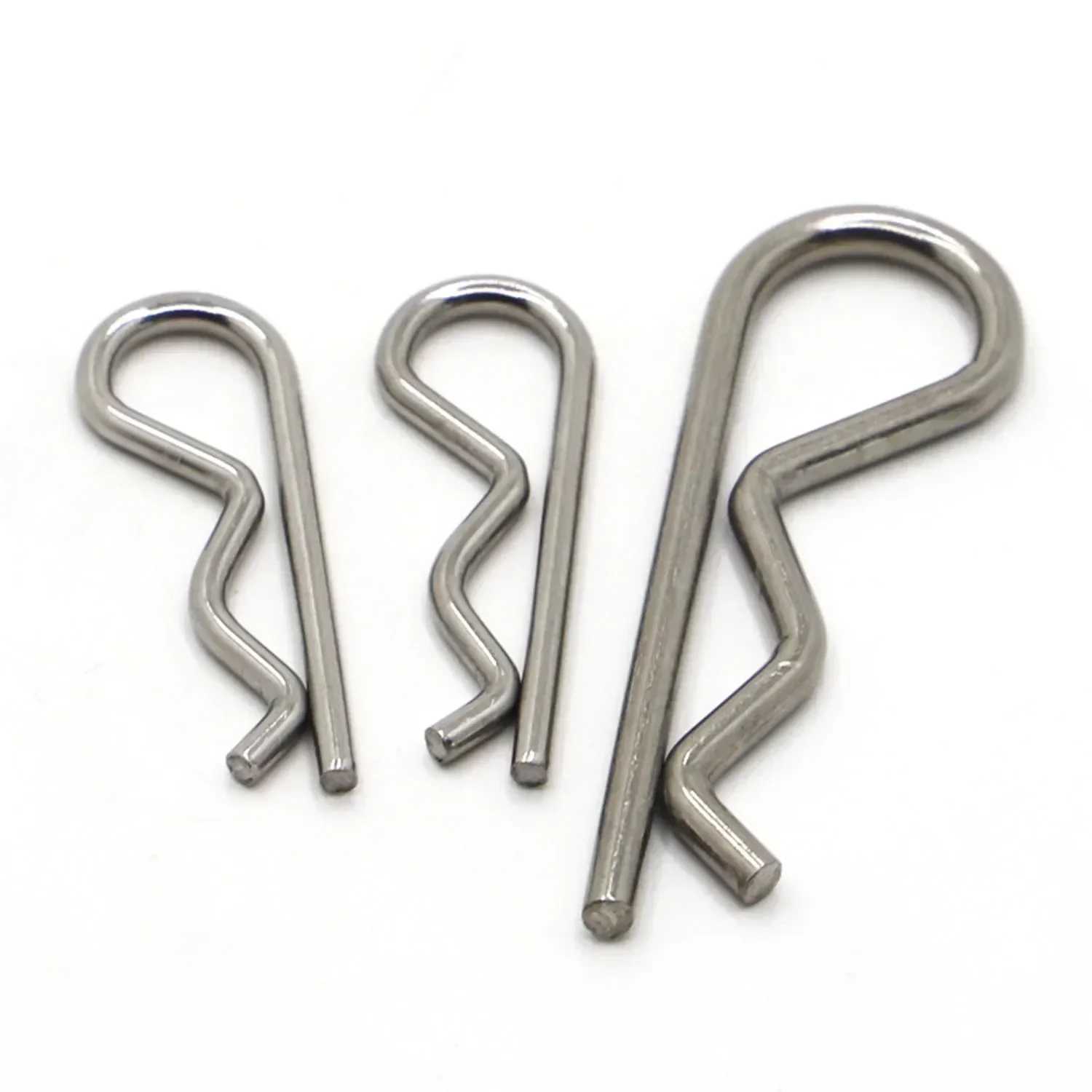 M1 M1,2 M1,6 M1,8 M2 M2,5 M3 M3,5 M4 M5 304 Edelstahl R Feder Splint Welle Form Split Clip Clamp Haar Traktor Pin Image