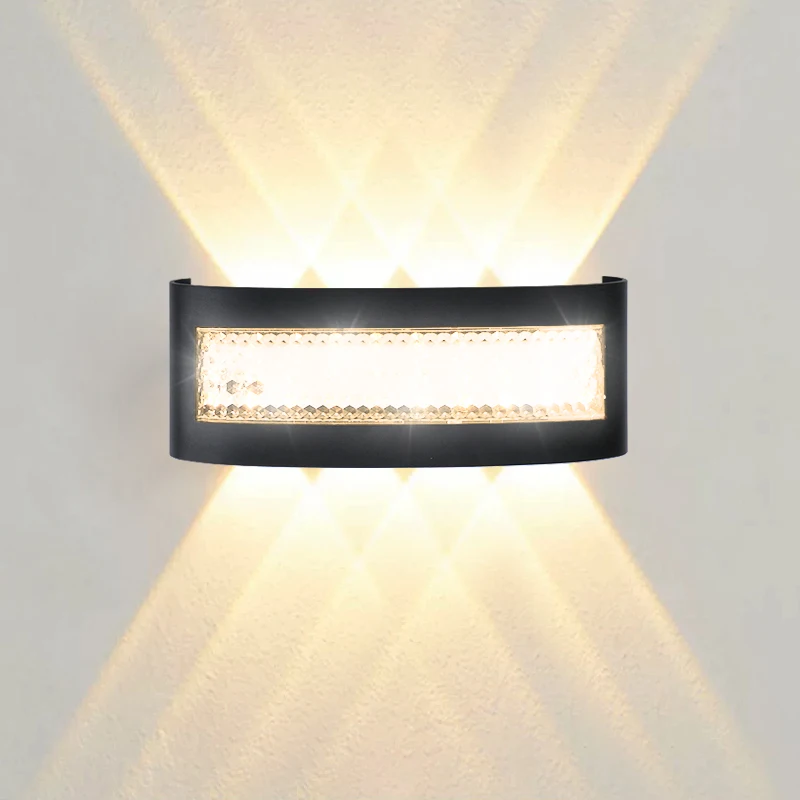 Moderne LED-Wandleuchten für den Innen- und Außenbereich mit Up- und Down-Lichtern für Wohnzimmer, Flure, Schlafzimmer und Heimdekoration