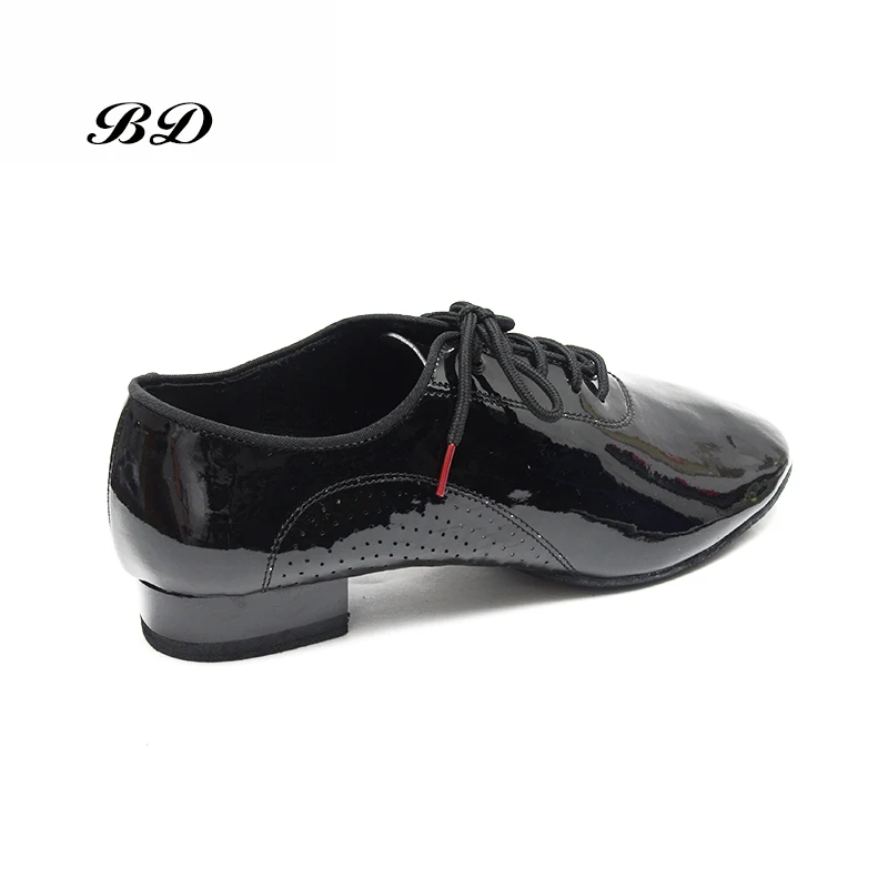 2025 SALSAN HERRENSCHUHE TOP Lateinamerikanische Tanzschuhe Ballsaal-Schuh Modern GB Walzer Freundschafts-Lacklederschuh Absatz 2,5 CM BD 309 JAZZ HOT Image