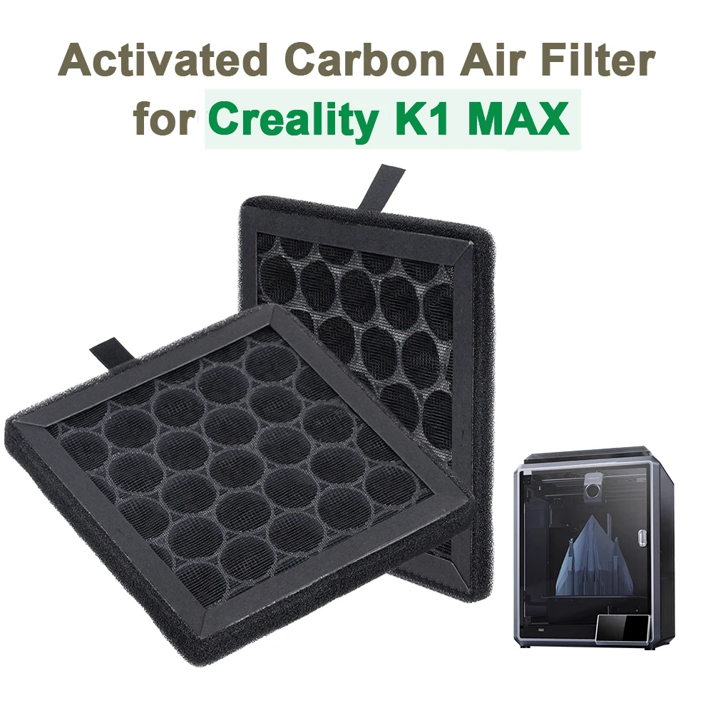 Für Creality K1 Max Ersatz Aktivkohle Luftfilter Baumwolle Aktivkohlefilter für K1 MAX 3D Drucker Zubehör Image