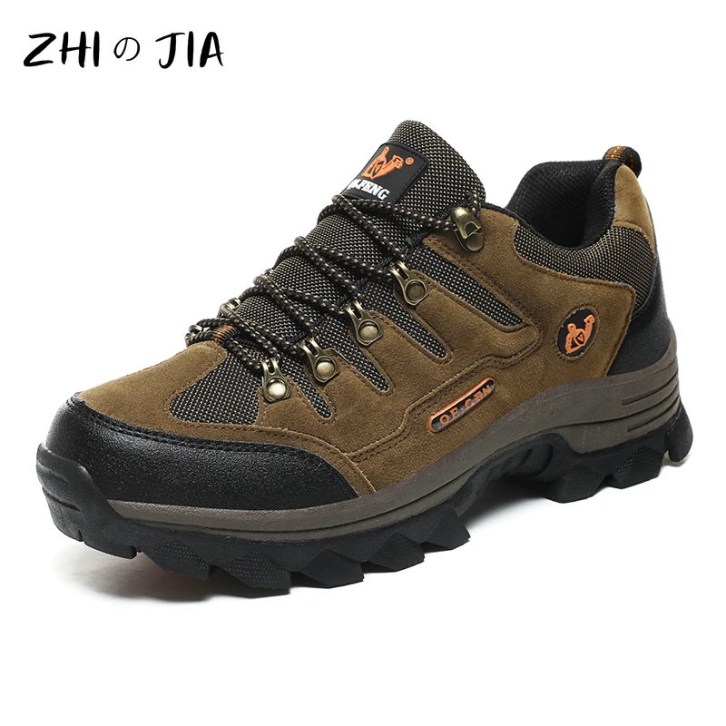 Outdoor Herren Sneaker Herbst Winter Paare Freizeitschuhe Bergsteigerschuhe Herren Leder Wanderschuhe Große Schuhe