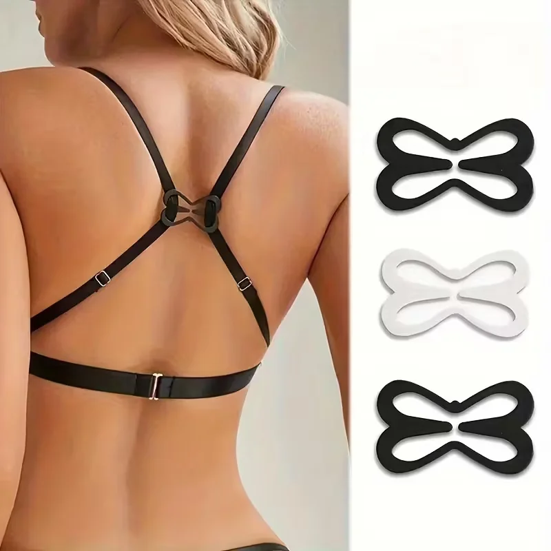 3 Stück BH-Träger-Konverter-Clips – versteckt, anhebbar, rutschfest, für die Trageneinstellung, diskretes, minimalistisches Zubehör Image