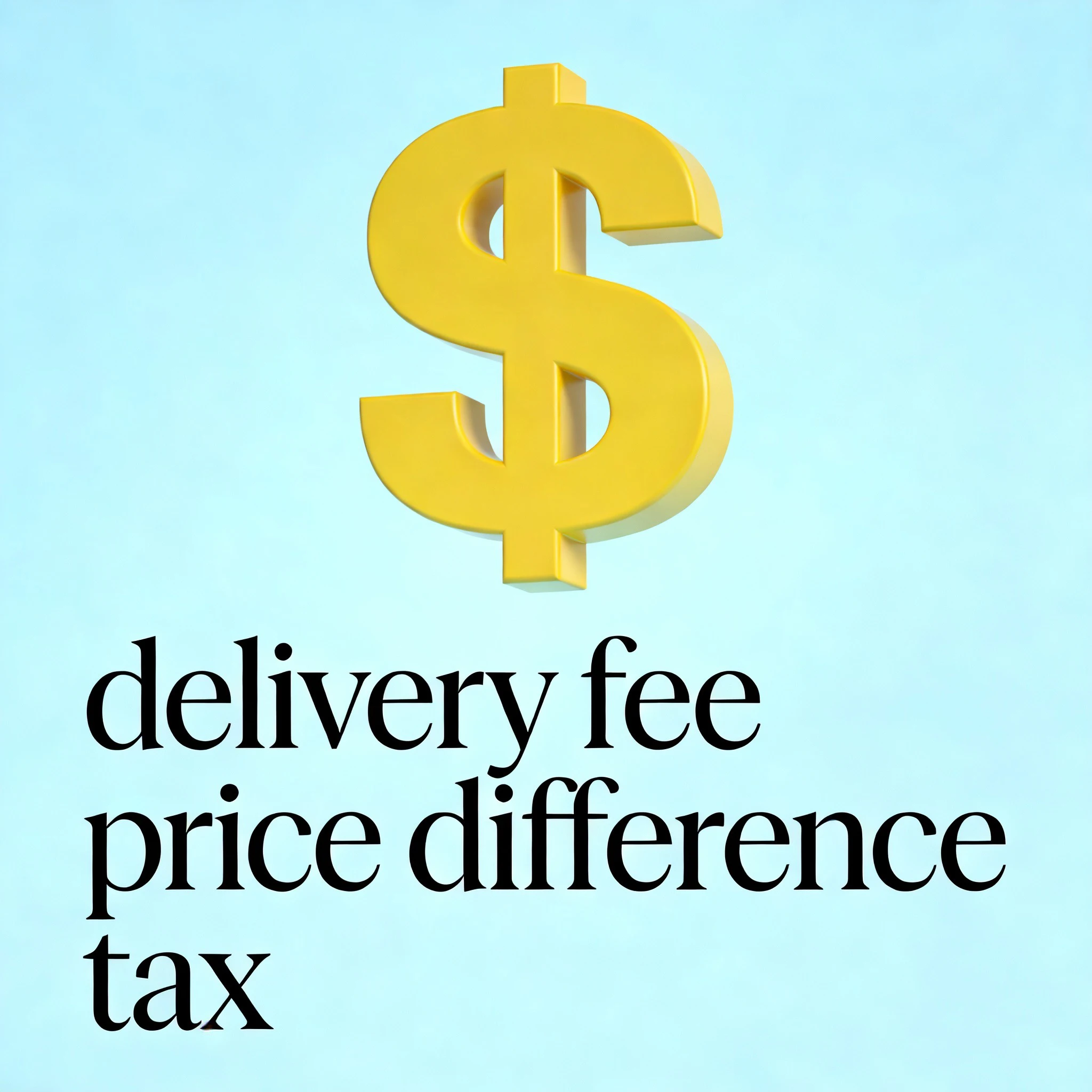 Liefergebühr bis zur Haustür/Steuer/Anpassungsgebühr Image